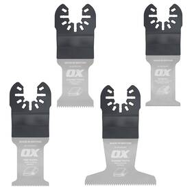 Ox-p184302 Ox Premium Oscillating Tool Blades 4 Pack Multitool Kit For Wood Pl