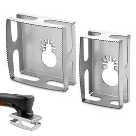Partsdomauction 655887859649 2pcs Drywall Outlet Slot Cutter Oscillating Tool To Cut In Single Gang Wall Box