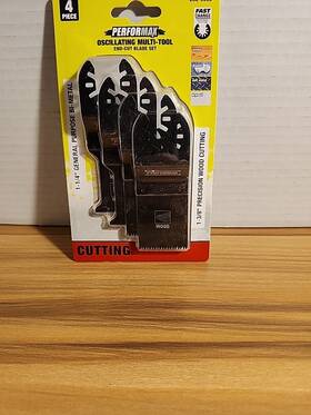 236-0999 Performax Oscillating Multi-tool End-cut Blade 4 Piece Set Precision Cutting