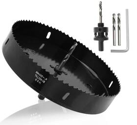 Tuor1419 Phituoda 8 Inch / 203mm Hole Saw With Heavy Duty Arbor 30mm Cutting Depth H... Fast Ship