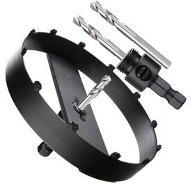 Cglhs-162 Plg2supt 6-3/8 Inch Carbide Grit Hole Saw Cutter For 6 Recessed Light Segmented