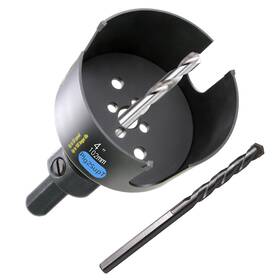 Ctlhs-102 Plg2supt 4 Inch Dia Deep Hole Saw Carbide 2.36 Cutting Depth For Multiple Materia