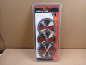 Porter-cable 885911492737 Pc338multi 3pc. 3.5 Inch Circular Multi-cutter Saw Blade Set New