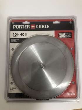 Pc1040 Porter-cable 10 Inch 40t Carbide Tipped Blade