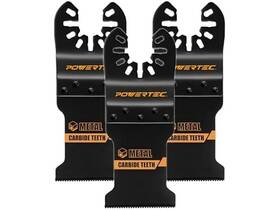 Powertec 843441151449 Carbide Oscillating Blade 3pc
