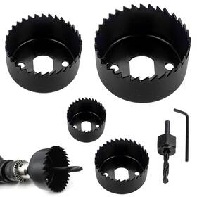 22375179 Puxing 6pcs Hole Saw Kit Holesaw Drill Bit Tool 1-1/4 Inch To 2-1/8 32-54mm Carbon Ste