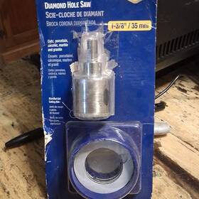 10900 Qep Diamond Hole Saw 1-3/8 In Model For Porcelain Ceramic Marble Granite