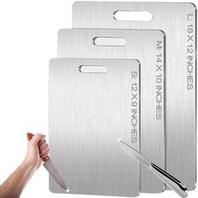 Qinoshmo 753763206621 Titanium Cutting Board - 2025 New Upgrade 100% Pure Boards F