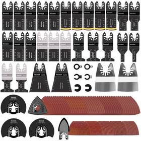 Ob-01 Revvstark 130 Pcs Oscillating Saw Blades Set Arc Edge Multitool For Cutting Woo