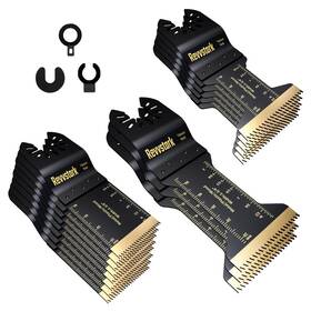 Re-tob-16 Revvstark 16pcs Titanium Oscillating Tool Blades Saw For Metal Nail