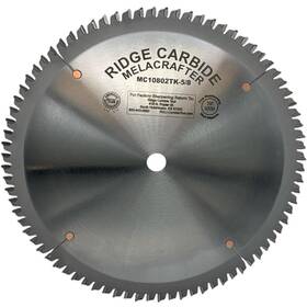 Ridge Carbide Mc10802tk-5/8 10 Inch Melacrafter Combo Thin Kerf Blade 80 Teeth Hiatb Grind -5