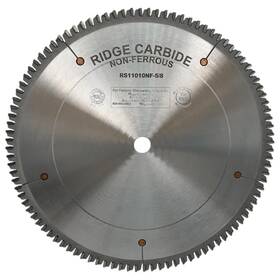 Rs11010nf-5 Ridge Carbide Rs11010nf-5/8 10 Inch Non-ferrous Full Kerf Blade 100 Teeth Tcg Grind -5 Hook