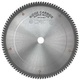 Rs112100-1 Ridge Carbide 12 Inch Super Miter Blade 100 Teeth Ar 4 1 Grind -5 Hook Bore