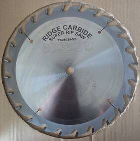 Ts21024-5 Ridge Carbide Ts21024-5/8 Heavy Duty Ts2000 Super Rip Saw Blade 10 Inch X 24t -