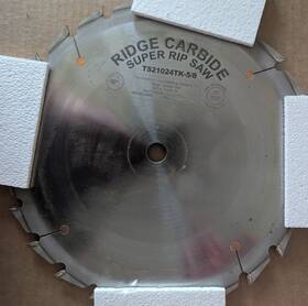 Ts21024tk-5 Ridge Carbide Ts21024tk-5/8 Thin Kerf Ts2000 Super Rip Saw Blade 10 Inch X 24t -