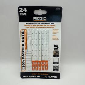 Ac14ap24 Ridgid New Jig Saw Blades 24 Tpi Fits Both T-shank And U-shank Saws