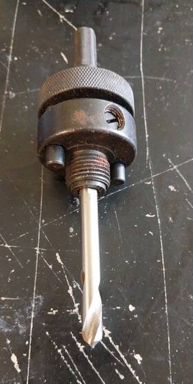 7038 Rigid 7/16 Inch Hole Saw Mandrel Pin Drive Positive Lock Hex Shank