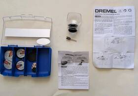 A550 Robert Bosch Tool Corp 080596032043 Dremel Rotary Shield Attachment Kit With Accessories Ez Lock Discs Set