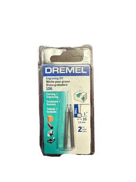 Robert Bosch Tool Corp 080596035143 New Dremel 1/16 Inch S X 1.5 L High Speed Steel Engraving Cutter 2 Pc