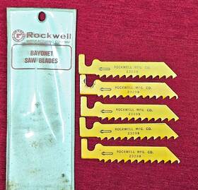23299 Rockwell Fiberglass Bayonet Saw Blades 2-1/2 Inch Made In Usa Lot Of 5 - New