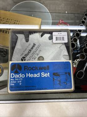 34-173 Rockwell 6 Inch Adjustable Dado Blade Head Set