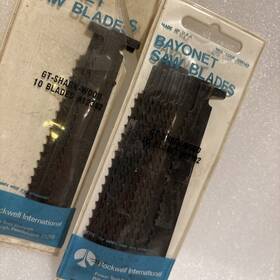 12382 Rockwell International Bayonet Blades 12382. 14 Saw Vintage Unused 6 T Shark Wood