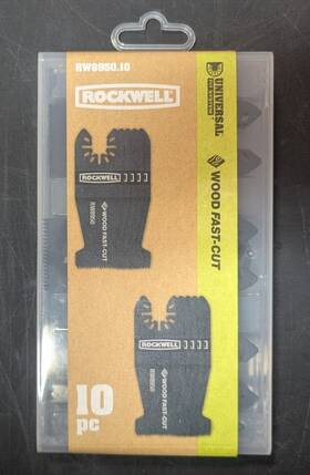 Rw8950.10 Rockwell 10pc Wood Fast-cut Oscillating Multi-tool Blades Brand New