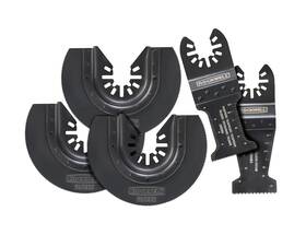 Rw9179k Rockwell Sonicrafter Universal Fit Oscillating 5 Pc Blade Kit