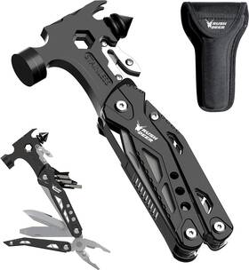 Deer45  Rush Deer 16-in-1 Hammer Multitool With Knife Pliers Screwdrivers Survival Gear Gift