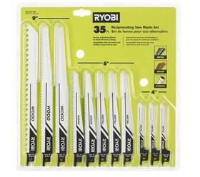 A233501 Ryobi New Multi-purpose Reciprocating Saw Blade Set 35-piece
