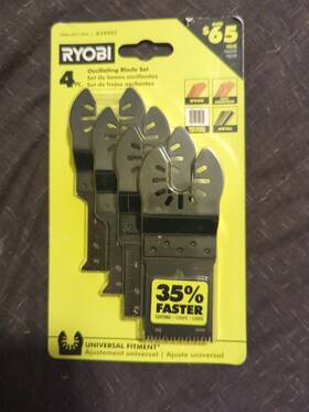 A24402 Ryobi A24401 4-piece Wood And Metal Oscillating Multi-tool Blade Set Sealed