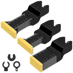 Osc-16 Savfinto 16-pack Titanium Oscillating Tool Blades Compatible With Dewalt Ryobi Bosc
