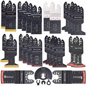 Sa-030 Savoriee 30pcs Oscillating Saw Blades Universal Titanium Multitool For Wood Pl
