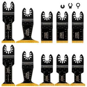 Sabl0001 Sawviva 10pcs Titanium Oscillating Multitool Blades Extended Length Saw