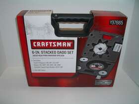 937665 Sears Craftsman 6 Inch Stacked Dado Set With Carry Case New In Box