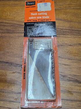 28812 Sears Craftman 9 Vintage Craftsman 1877 3 1/2 Inch Long 7 Teeth Per 1 Sabre Saw Blade