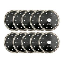 Shdiatool 718760500202 Super Thin Diamond Turbo Blade 10pcs 5 Inch Cutting Porcelain Ceram
