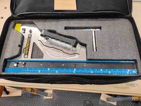 73153 Shinwa L-angle Plus Circular Saw Guide Mod. # 60 Cm With Custom Case