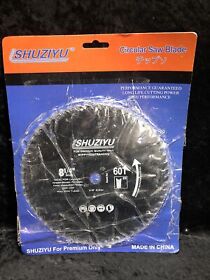 60t8 Shuxiyu 8-1/4-inch 60t Carbide Tipped Saw Blade New
