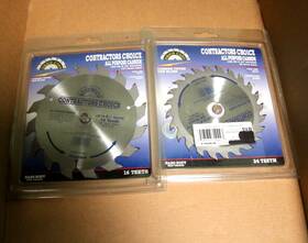 Sibkis 046038710009 5-3/8 Inch And 4-3/8 Corp Contractors Choice Saw Blade 16 24 Tooth