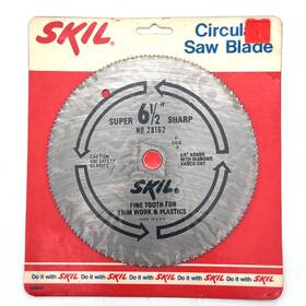 28162 Skil Vintage 6-1/2 Inch Super Sharp Circular Saw Blade 5/8 Arbor No. Fine Usa