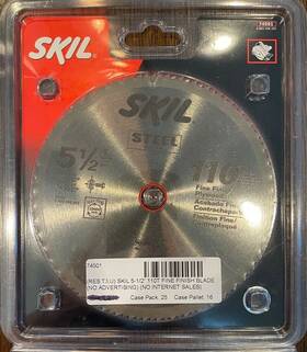 74501 Skil - 5-1/2 Inch 110t Fine Finish Steel Teeth Blade Free Shipping