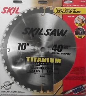 75240 Skil 10 X 40t Titanium Carbide Saw Blade Usa