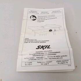 79600 Skil Stacked Dado Manual Instructions Original
