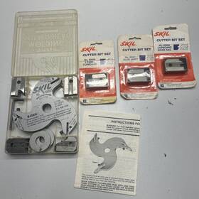 80053 Skil Vintage Bench And Radial Arm Saw Molding Head With 7 Sets Of Cutters