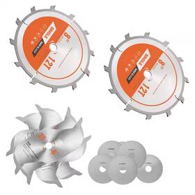 Skyshalo 744759439499 Dado Blade Set 8 Inch Diameter Stacking Blades With Chippers And Shims For