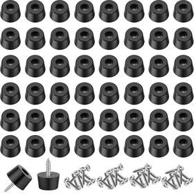 Cajd-d19-50p Smseace 100pieces Rubber Feet For Cutting Board With Screws 0.43inch H X 0.7