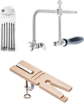 81974sbp3  Sona Enterprises Se 3-in-1 Professional Jewelers Saw Set - Frame 144 Blades And V-slot