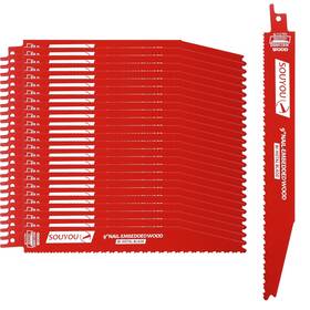 Sy09250612 Souyou 25 Pack 9 Inch 6/12 Tpi Reciprocating Saw Blades Bi-metal Steel Demon With Pe