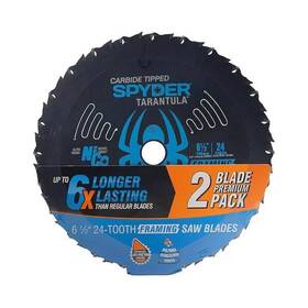 13001-bogo Spyder 7-1/4in 24t Framing Blade - 2-pack #10t.35